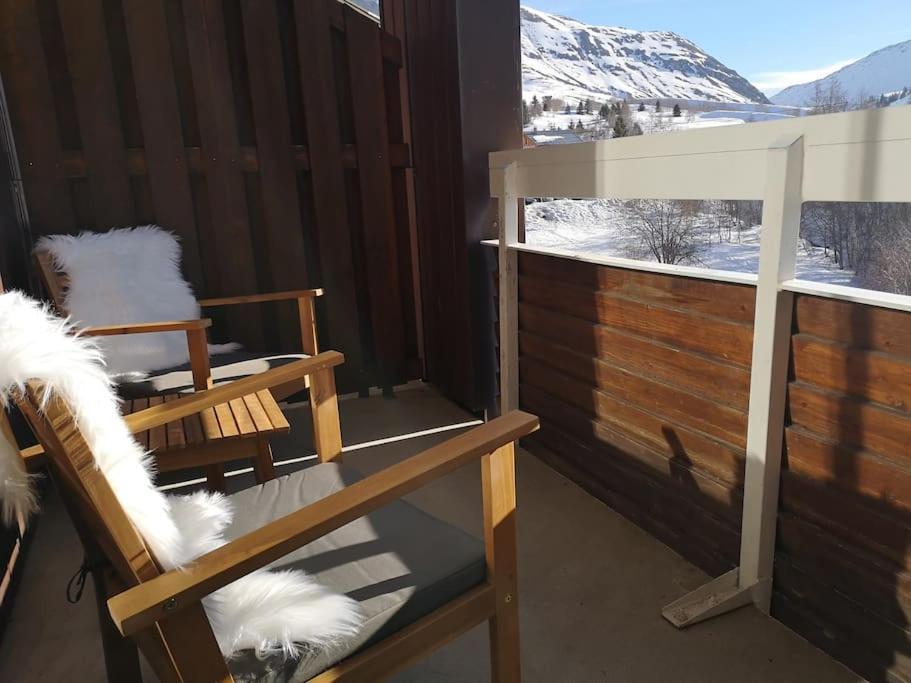 Апартаменти Au Pied Des Pistes Avec Parking Entierement Renove Huez Екстер'єр фото